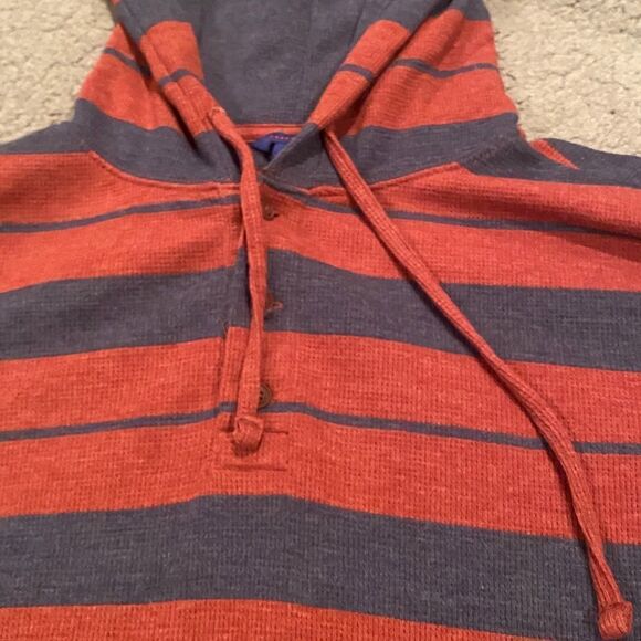 Aeropostale Ling Sleeve Thermal Hooded Henley Size Small - Picture 7 of 9